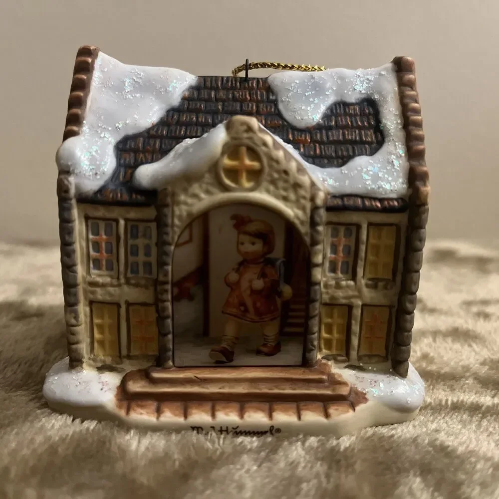 Hummel Bavarian Village 3 Ornaments / Light Covers Goebel 2000 Never Used Mint